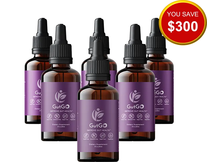 Gut Go 6-bottle best-value package — $39 per bottle with free US shipping
